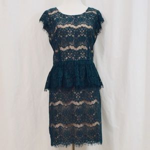 Maeve Peplum Lace Dress